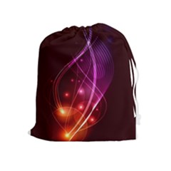  Colorful Arcs In Neon Light, Modern Graphic Art Drawstring Pouch (xl) by picsaspassion