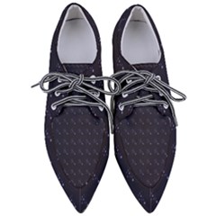 Black Stars Pointed Oxford Shoes by Sparkle