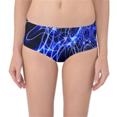 Lines Flash Light Mystical Fantasy Mid-waist Bikini Bottoms