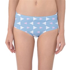 Pattern 3d Mid-waist Bikini Bottoms