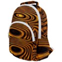 Wave Abstract Lines Rounded Multi Pocket Backpack View1