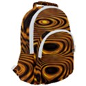 Wave Abstract Lines Rounded Multi Pocket Backpack View2