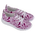 Dark pink flowers Women s Lightweight Sports Shoes View3