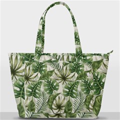 Tropical Leaves Back Pocket Shoulder Bag  by goljakoff