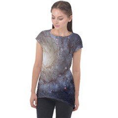 Spiral Galaxy Cap Sleeve High Low Top by ExtraAwesomeSauce