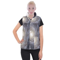 Spiral Galaxy Women s Button Up Vest by ExtraAwesomeSauce