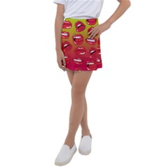 Hot Lips Kids  Tennis Skirt by ExtraAwesomeSauce