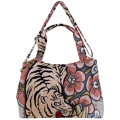 White Tiger Double Compartment Shoulder Bag by ExtraAwesomeSauce