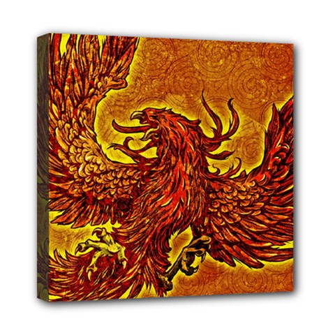 Phoenix Rising Mini Canvas 8  X 8  (stretched) by ExtraAwesomeSauce