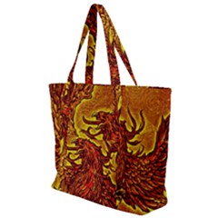 Phoenix Rising Zip Up Canvas Bag by ExtraAwesomeSauce