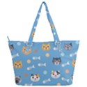 Cute Cat Pattern Full Print Shoulder Bag View2