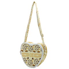 Decorative Flowers Heart Shoulder Bag by Eskimos