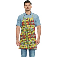 Leaves Pattern Kitchen Apron by ExtraAwesomeSauce