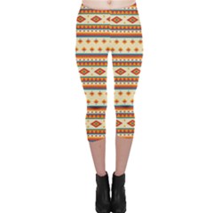 Native American Pattern Capri Leggings  by ExtraAwesomeSauce