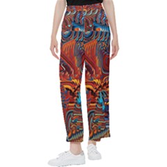 Phoenix Rising Colorful Abstract Art Women s Pants  by CrypticFragmentsDesign