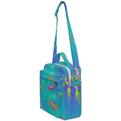 Non Seamless Pattern Blues Bright Crossbody Day Bag by Dutashop