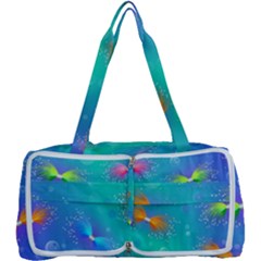 Non Seamless Pattern Blues Bright Multi Function Bag by Dutashop