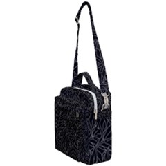 Autumn Leaves Black Crossbody Day Bag by Dutashop