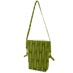 Fern Texture Nature Leaves Folding Shoulder Bag by Dutashop