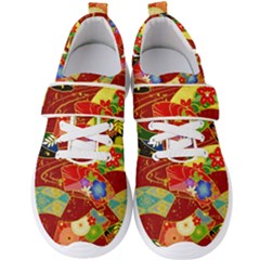 Floral Abstract Men s Velcro Strap Shoes by icarusismartdesigns