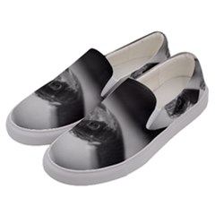 Black And White Snake Men s Canvas Slip Ons by ExtraAwesomeSauce