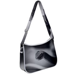 Black And White Snake Zip Up Shoulder Bag by ExtraAwesomeSauce