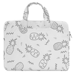 Pineapples Doodles Macbook Pro Double Pocket Laptop Bag (large) by goljakoff