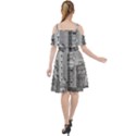 Aerial View Montevideo Uruguay Cut Out Shoulders Chiffon Dress View2