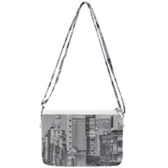 Aerial View Montevideo Uruguay Double Gusset Crossbody Bag by dflcprintsclothing