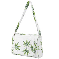 Cannabis Curative Cut Out Drug Front Pocket Crossbody Bag by Dutashop