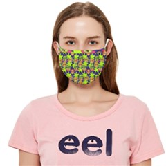 Smiley Background Smiley Grunge Cloth Face Mask (adult) by Dutashop