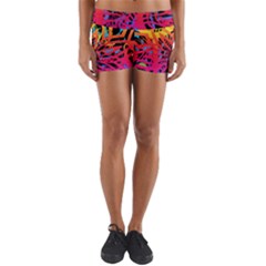 Abstract Jungle Yoga Shorts by icarusismartdesigns