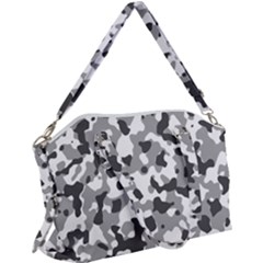 Camouflage Gris/blanc Canvas Crossbody Bag by kcreatif