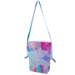 Rainbow Paint Folding Shoulder Bag