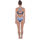 Blue ice mountain Cross Back Hipster Bikini Set View2