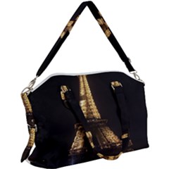 Tour Eiffel Paris Nuit Canvas Crossbody Bag by kcreatif