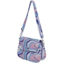 Vector Vivid Marble Pattern 11 Saddle Handbag View2