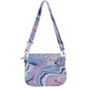 Vector Vivid Marble Pattern 11 Saddle Handbag View3