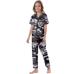 Skater-underground2 Kids  Satin Short Sleeve Pajamas Set by PollyParadise