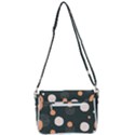 Black peach white  Shoulder Bag with Back Zipper View3