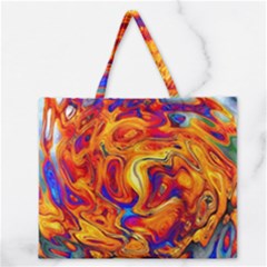 Sun & Water Zipper Large Tote Bag by LW41021