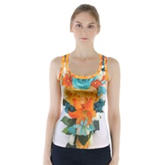 Spring Flowers Racer Back Sports Top by LW41021