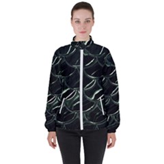 Dragon Scales Women s High Neck Windbreaker by PollyParadise