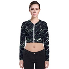 Dragon Scales Long Sleeve Zip Up Bomber Jacket by PollyParadise