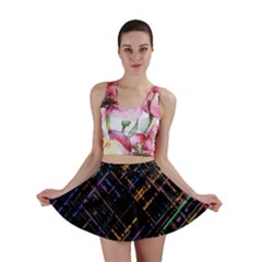 Criss-cross Pattern (multi-colored) Mini Skirt by LyleHatchDesign