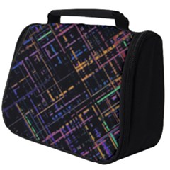 Criss-cross Pattern (multi-colored) Full Print Travel Pouch (big) by LyleHatchDesign