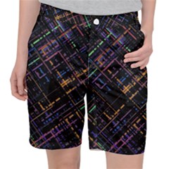 Criss-cross Pattern (multi-colored) Pocket Shorts by LyleHatchDesign