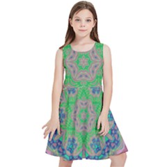 Spring Flower3 Kids  Skater Dress by LW323