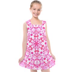 Pink Petals Kids  Cross Back Dress by LW323