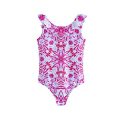 Pink Petals Kids  Frill Swimsuit